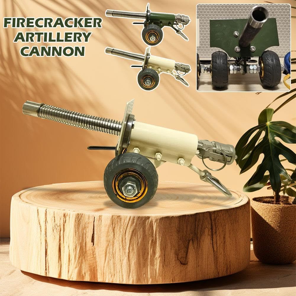 Firecracker Artillery Cannon Stainless Steel Mini Cannon-Military Model Collection