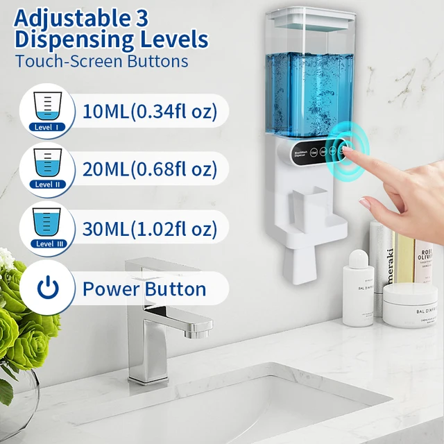 Automatic Mouthwash Dispenser With Cup Holder