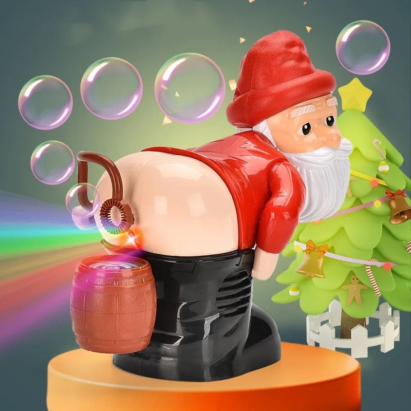 Christmas Toy Funny Santa Wacky Bubble Water Blowing