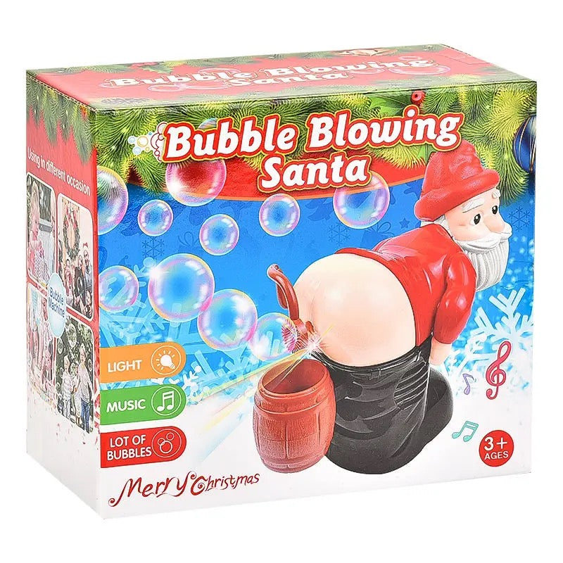 Christmas Toy Funny Santa Wacky Bubble Water Blowing