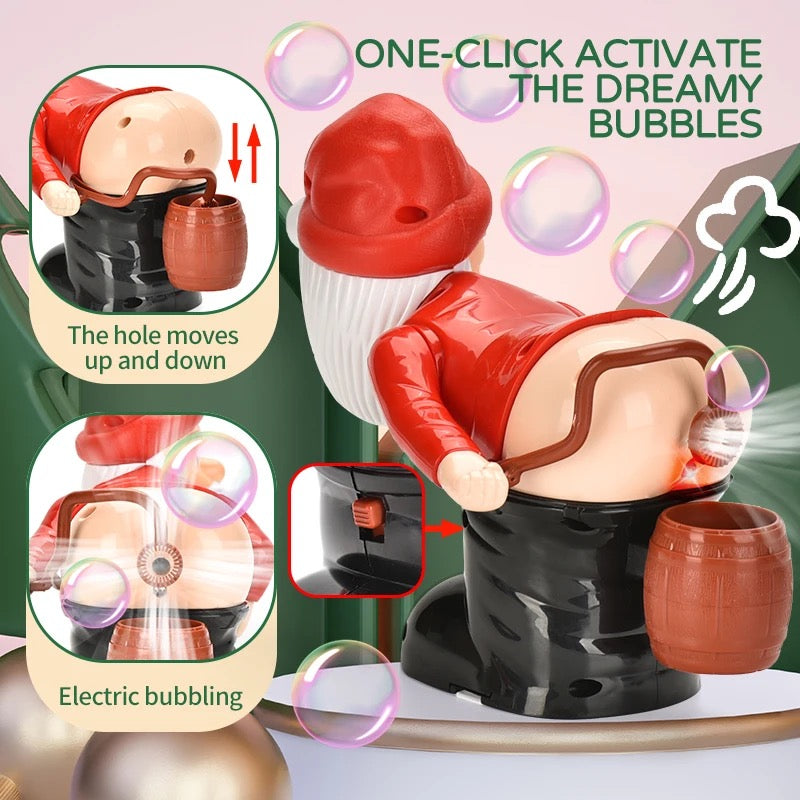 Christmas Toy Funny Santa Wacky Bubble Water Blowing